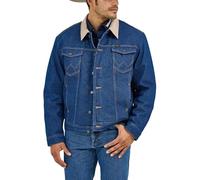 Wrangler Men's Regular Blanket Lined Denim Jacket, Denim/Blanket, 46