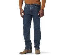 Wrangler Men's Regular Fit Comfort Flex Waist Jean, Dark Stonewash, 35X30