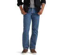 Wrangler Men's Regular Fit Comfort Flex Waist Jean, Light Stonewash, 42X34
