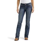 Wrangler Mid Rise Boot Cut Jean Jeans, Blu, 3W x 34L Donna
