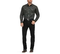 Wrangler MS70719 Camicia da Lavoro, Verde Foresta Nera, 4X Uomo