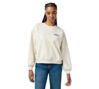 WRANGLER Oversized Sweat Vintage White Felpa Donna Originale Casual