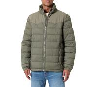 Wrangler Packable Puffer Giacca, Oliva impolverato, M Uomo