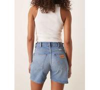 Wrangler - Pantaloncini di jeans stile cowboy da 5" color blu chiaro W28