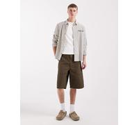 Wrangler - Pantaloncini multitasche in cotone leggero kaki-Verde W34