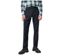 Wrangler pantaloni blu Greensboro dark navy in dobby spazzolato 112358043