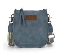 Wrangler Piccola borsa a tracolla da donna, alla moda, mini borse a tracolla Hobo con tracolla regolabile, WG119-077JN, Jean
