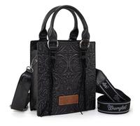 Wrangler Piccola borsa a tracolla da donna con manico superiore e mini borsa tote, Angel Black