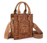 Wrangler Piccola borsa a tracolla da donna con manico superiore e mini borsa tote, Angel Marrone Chiaro