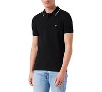 Wrangler PIQUE POLO, Polo Shirt Uomo, Nero (Black 100), M
