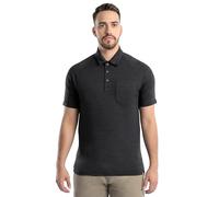 Wrangler Polo da lavoro da uomo a maniche corte, Erica, nero , XL