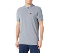 Wrangler Polo da Uomo rifinita, Blu Navy, XXL