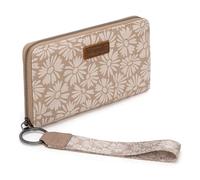 Wrangler Portafoglio da donna con laccetto da polso, borsa lunga, grande capacità, Daisy-Khaki tinta unita, occidentale