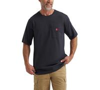 Wrangler Riggs Workwear Maglietta a Maniche Corte con Tasche da Uomo, Blu Navy, 3XL (Alto)