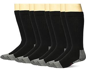 Wrangler Riggs Workwear Over The Calf Work Boot Socks 4 Pair Pack Calza Casual, Nero, L (Pacco da 4) Uomo