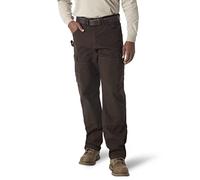 Wrangler Riggs Workwear - Pantaloni da Uomo, Misura Grande e Alto, Marrone Scuro, 36W/30L