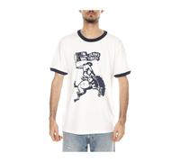 Wrangler - Ringer T-shirt - - Tops - Uomo - Bianco - L