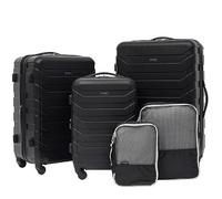 Wrangler Set di 5 valigie e accessori, Nero, Set da 5 pz, Set di 5 valigie e accessori