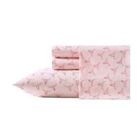Wrangler - Set di lenzuola per letto matrimoniale, super morbido, accogliente decorazione per la casa, certificato Oeko-Tex (Steer Skulls Pink, Full)