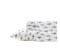 Wrangler - Set di lenzuola, traspirante e resistente alle pieghe, include federe e federe abbinate, decorazione per la casa di ispirazione occidentale (Cactus Green, Queen)