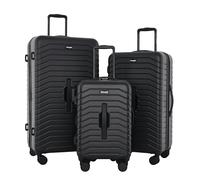 Wrangler Set di valigie Spinner Trunk, Nero, 3 Luggage Set, Set di valigie Spinner Trunk