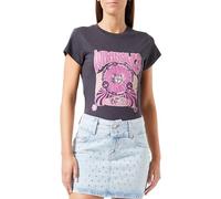 Wrangler Shrunken Band Tee T-Shirt, Faded Black, S da Donna