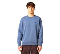Wrangler Sign off Crew Felpa Girocollo Uomo Ragazzo Blu