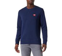 Wrangler Sign Off Crew, Felpa Uomo, Navy, M