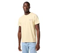 Wrangler Small Logo Tee T-Shirt, Banana Crepe, L Uomo