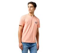 Wrangler Small Logo Tee T-Shirt, Gamberetti, M Uomo