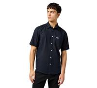 Wrangler SS 1 Pkt Shirt Maglietta, Nero, M Uomo