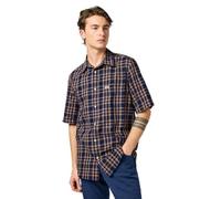 Wrangler SS 1 Pkt Shirt Maglietta, Raw Umber Indaco, M Uomo
