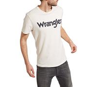 Wrangler Ss Logo Tee, T-shirt Uomo, Bianco (Offwhite 02), Small
