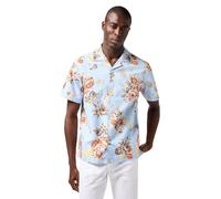 Wrangler SS Resort Shirt Maglietta, Blue Floral, M Uomo