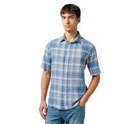 Wrangler SS Shirt Maglietta, Blu, M Uomo