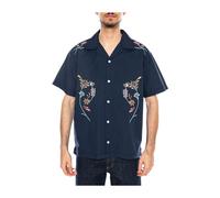 Wrangler - SS W Resort Shirt - - Shirts - Uomo - Blu - L