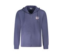 Wrangler, ,Sweatshirts & Hoodies ,Uomo ,Blu ,M Felpa Blu con Zip Grafica