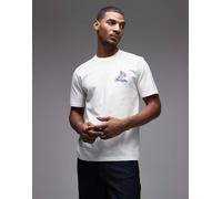 Wrangler - T-shirt bianco invecchiato con ricamo 2XL