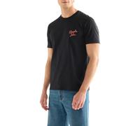 Wrangler T-Shirt da Uomo con Logo, Nera, L