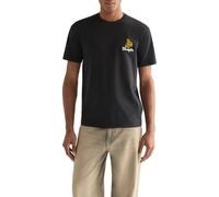 Wrangler T-Shirt da Uomo con Ricamo, Nera, XL