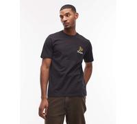 Wrangler - T-shirt nera con ricamo-Nero 2XL