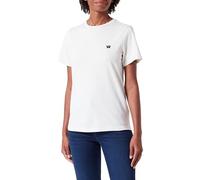 Wrangler T-Shirt Normale, Vintage Bianco, S Donna