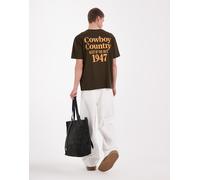 Wrangler - T-shirt vintage kaki consumato-Verde L