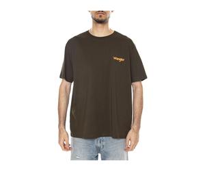 Wrangler - T-shirt Vintage - - Tops - Uomo - Marrone - M