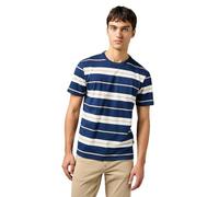 Wrangler Stripe Tee T-Shirt, Iris Nero, M Uomo