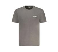 Wrangler, ,Tops ,Uomo ,Grigio ,S Magliette Nera in Cotone con Logo Collo Rotondo