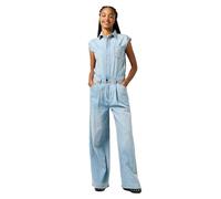Wrangler Trouser Jumpsuit Tuta Intera, Pale Blue Wash, M Donna
