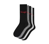 Wrangler Uomo, Calzini, Nero/Grigio Scuro/Grigio, Confezione da 5, Taglie disponibili 42-47