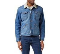 Wrangler Icons Sherpa W4M Giacca in Jeans, 3 Years 10K, XL Uomo