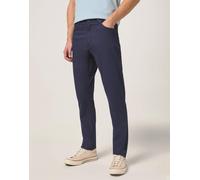 Wrangler Uomo Texas 822 Autentico Sottile Testurizzato Jeans Scuro Blu Misura 38